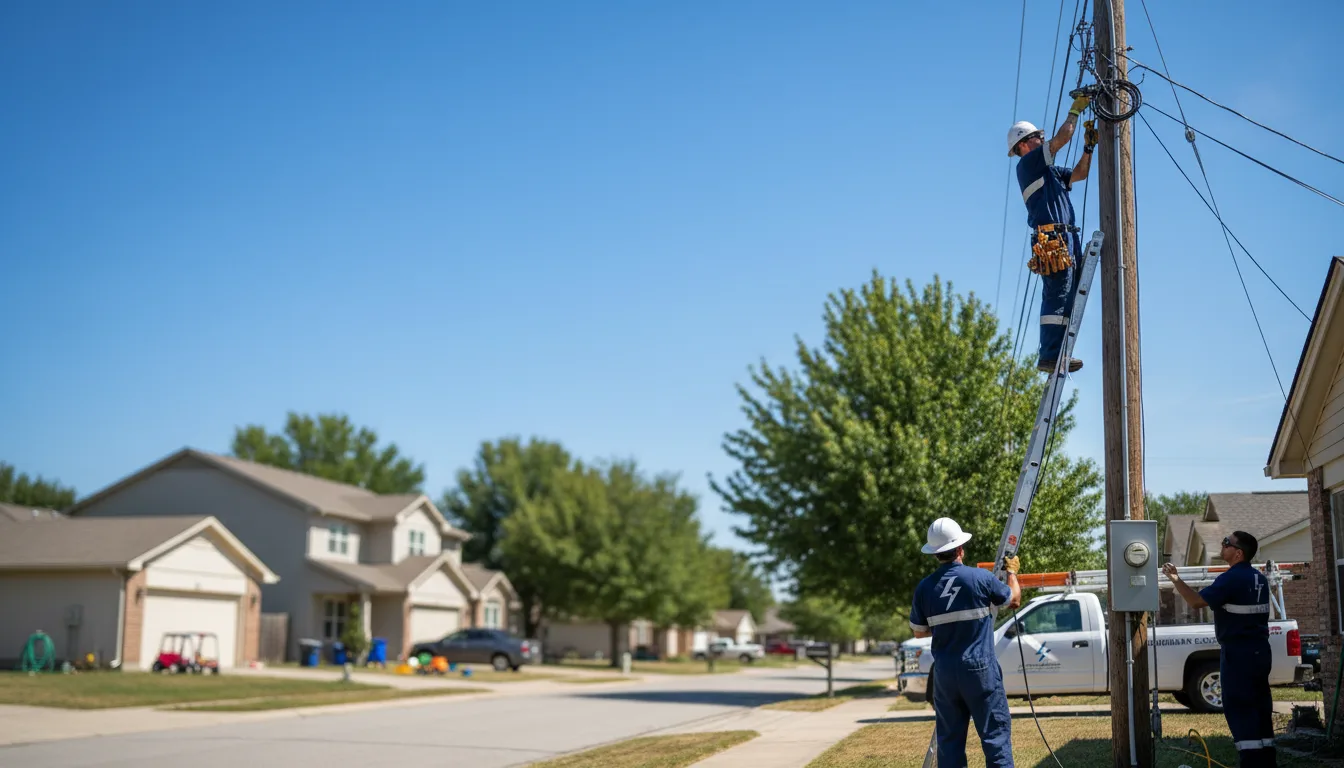 Residential electrician providing installation services in Eupora, MS
